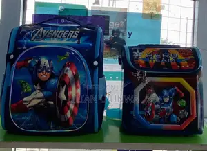 Avengers Captain America School Bag Set+Lunch Bag-Boys Age 4/6yrs-2in1