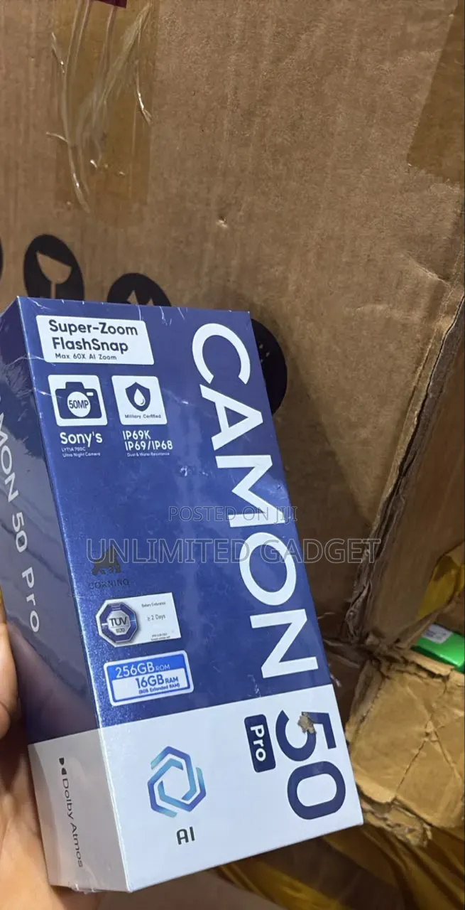 New Tecno Camon 50 Pro 256 GB