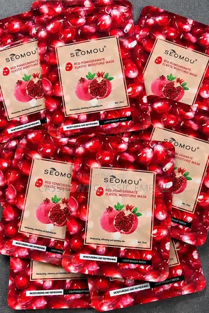 SEOMOU Red Pomegranate Elastic Moisturizing Face Mask – Sheet Mask