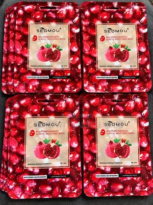 SEOMOU Red Pomegranate Elastic Moisturizing Face Mask Sheet