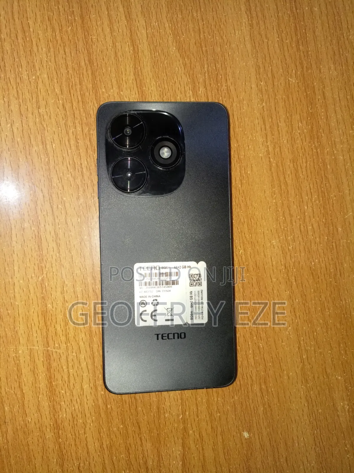 Tecno Pop 10C 64 GB Black