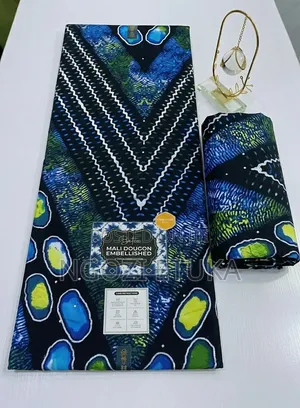 Batex Mali Dougon Embellished 100% Cotton Ankara.