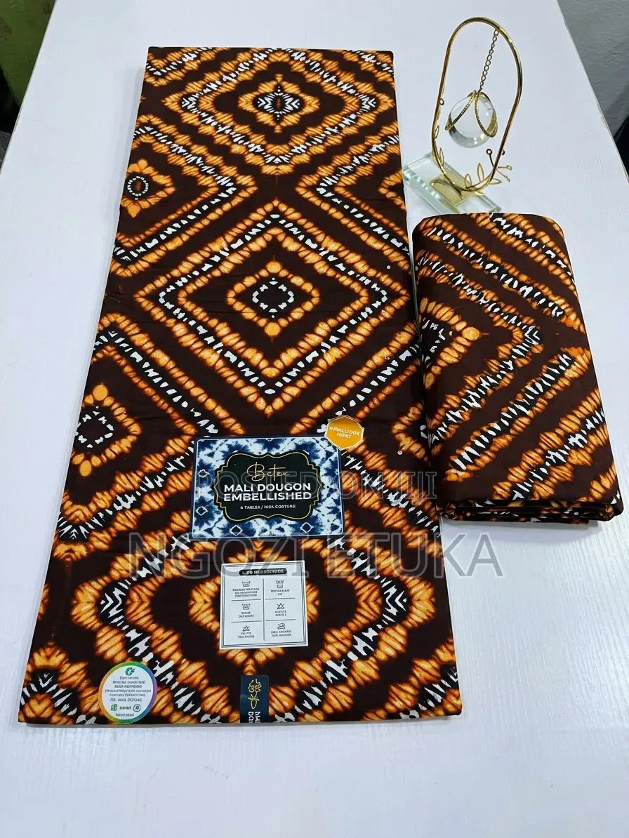 Mali Dougon Embellished Ankara Print