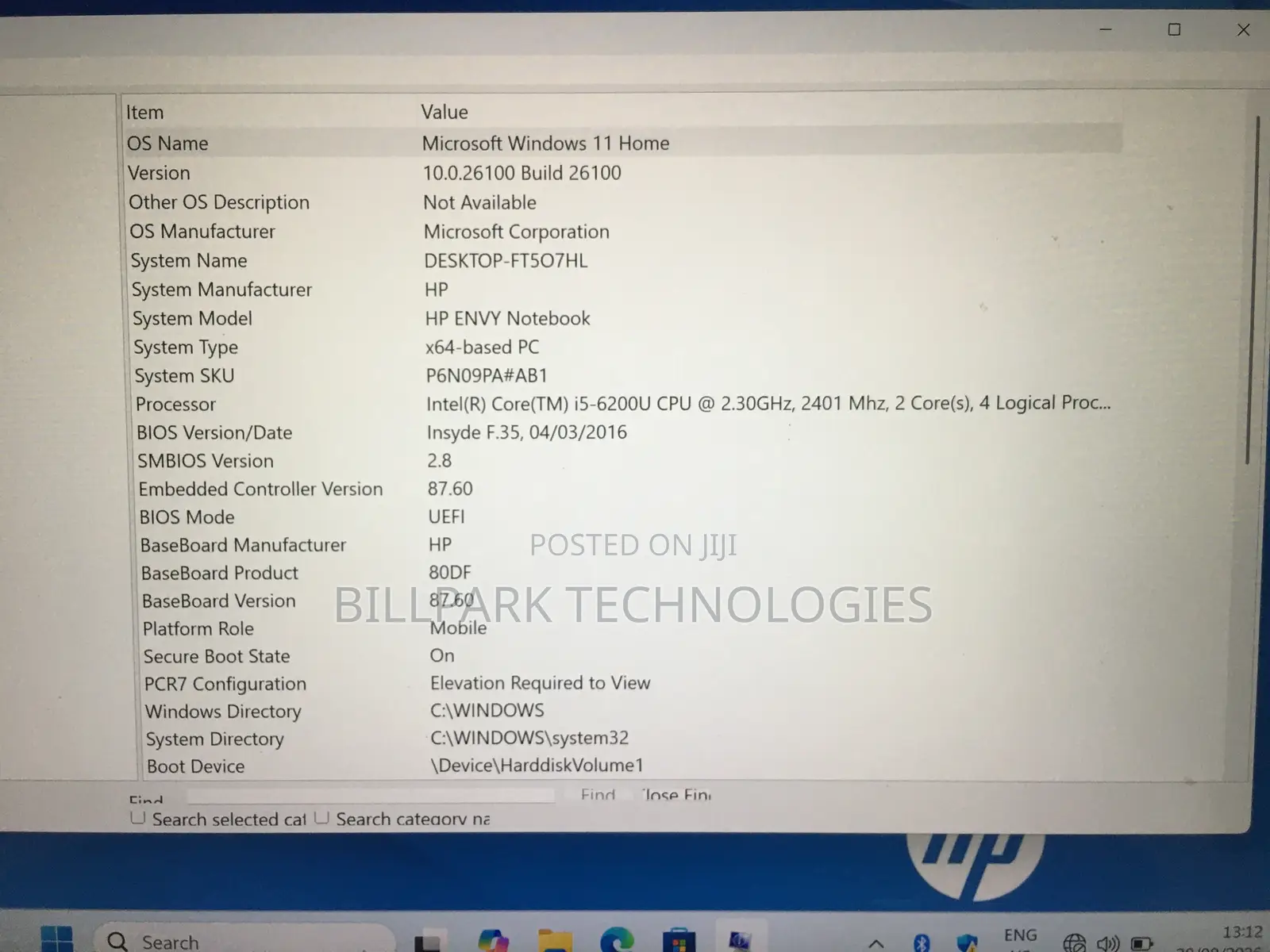Laptop HP Envy 13 4GB Intel Core i5 SSD 128GB