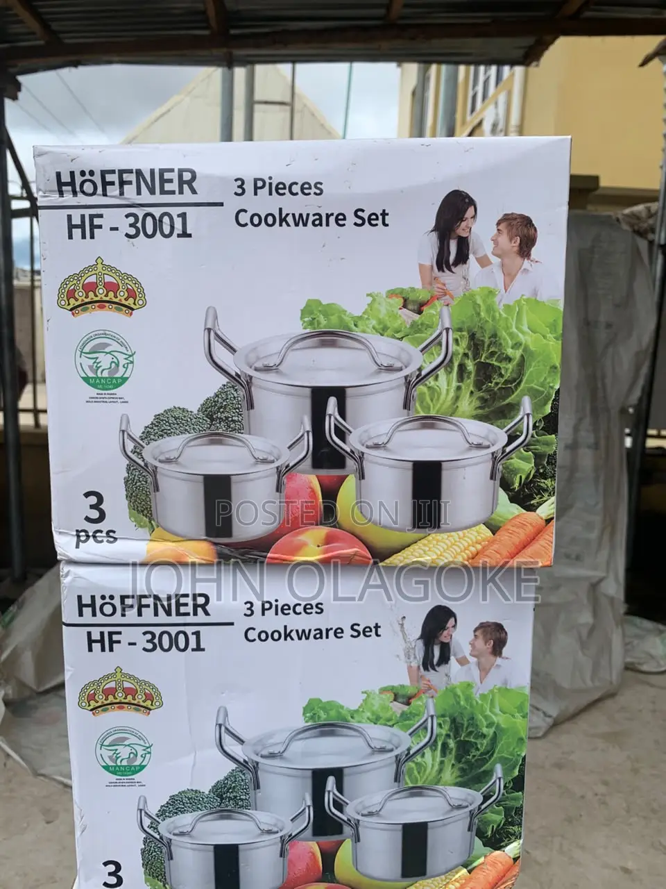 Hoffner Hf3001 3pcs Aluminum Thick Pot