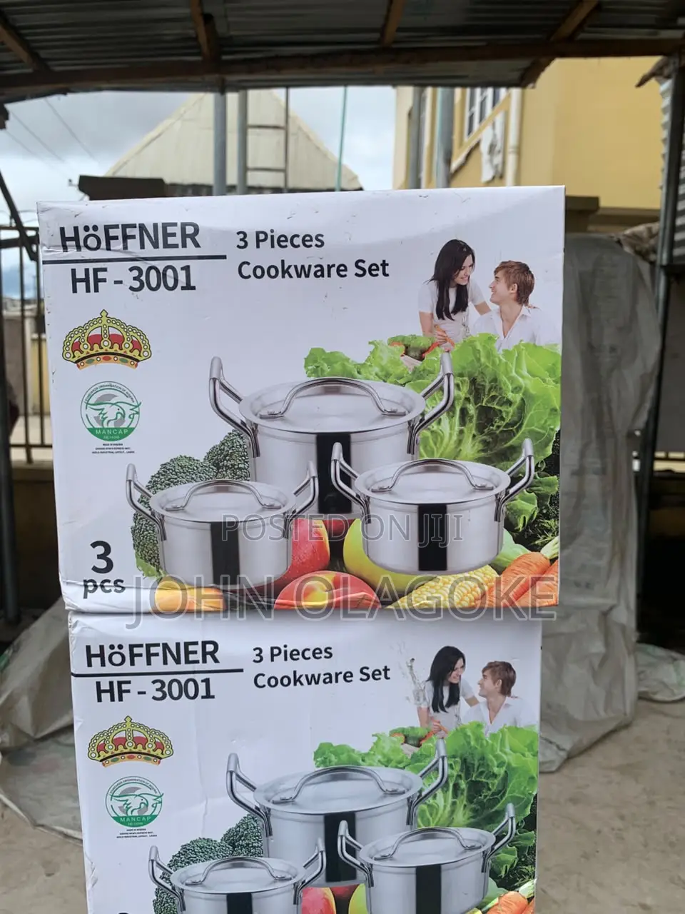 Hoffner Hf3001 3pcs Aluminum Thick Pot