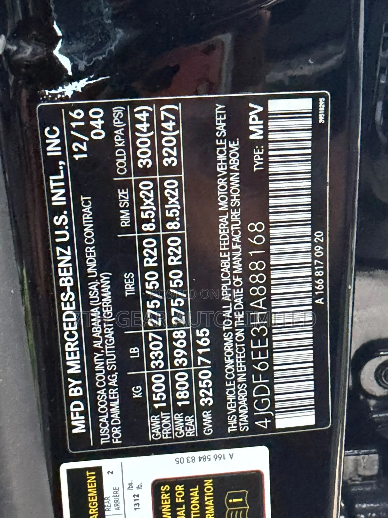 Mercedes-Benz GLS-Class GLS450 4Matic 2017 Black