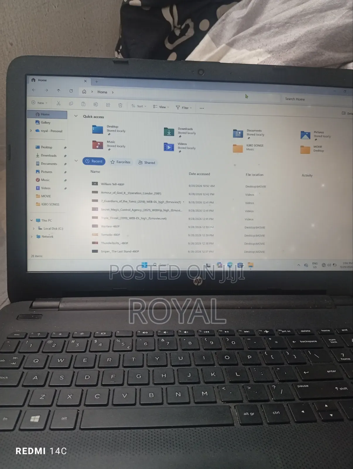 Laptop HP 250 G4 4GB Intel Celeron HDD 256GB
