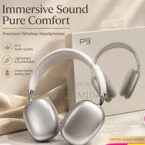 Wireless Headset P9 HiFi Over-Ear – Silver
