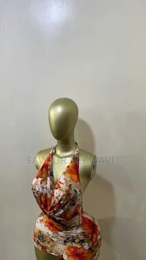 Floral Print Halter Mini Dress