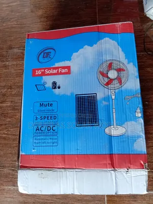 Df Solar Rechargeable Fan 16 Inches