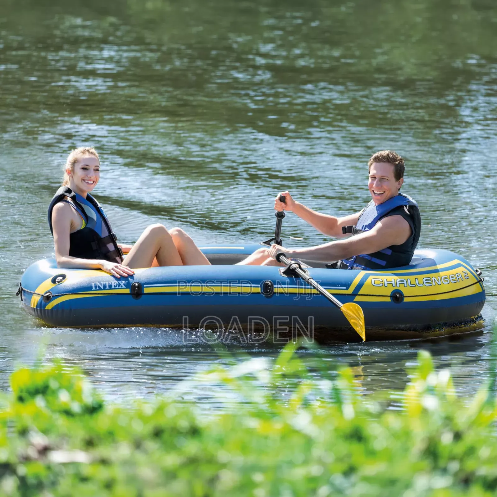 2 Passenger - INTEX CHALLENGER 2 INFLATABLE BOAT (U.S. Import)