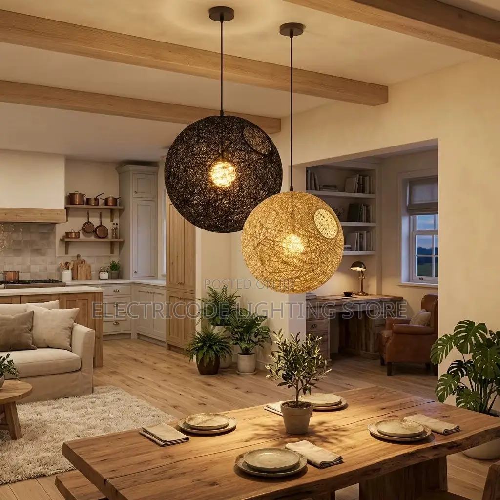 Hand Woven Minimalist Chandelier