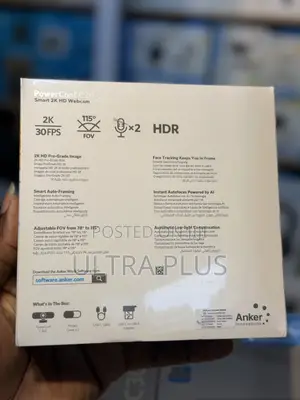 Anker PowerConf C302 2K Smart Webcam, AI-Powered Framing Autofocus