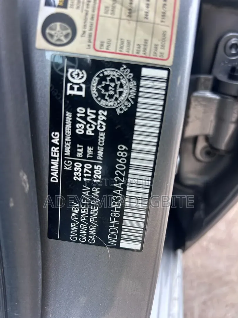 Mercedes-Benz E-Class 2010 Gray