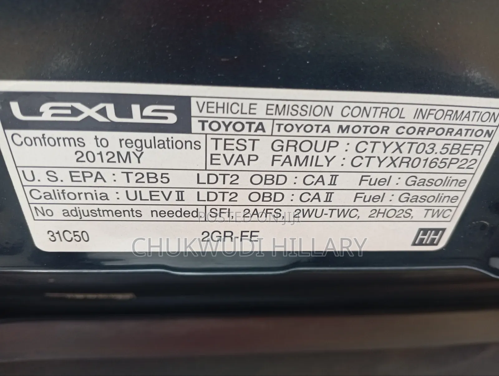 Lexus RX 2012 Black