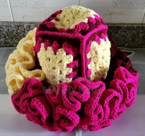 Luxury Crochet Ruffle Hat
