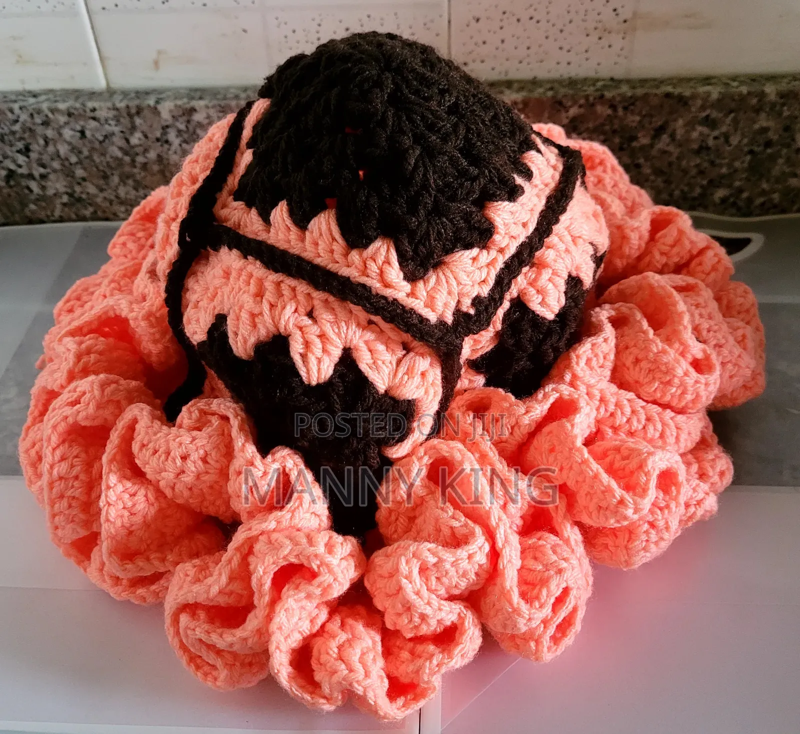 Luxury Crochet Ruffle Hat
