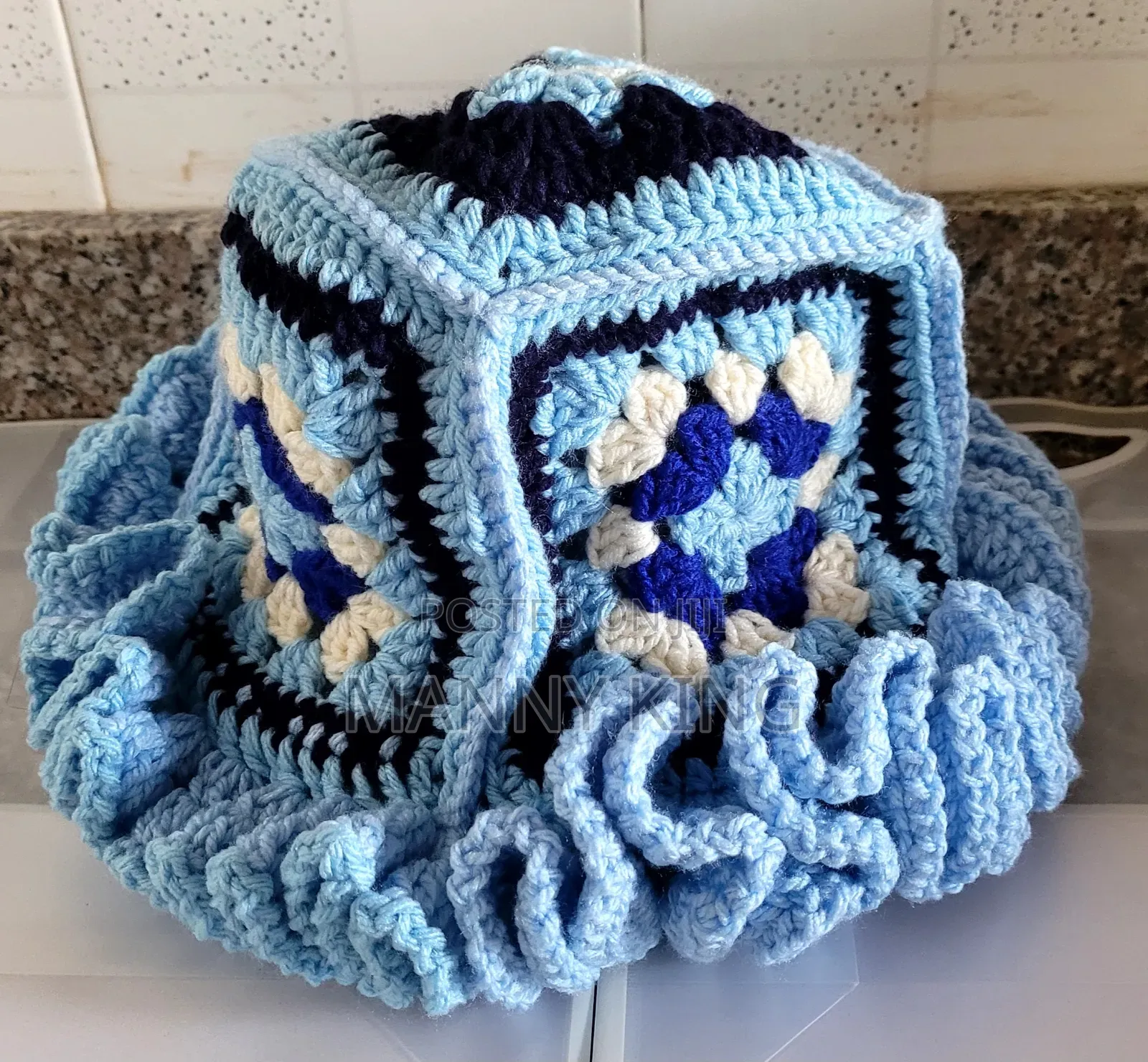 Luxury Crochet Ruffle Hat