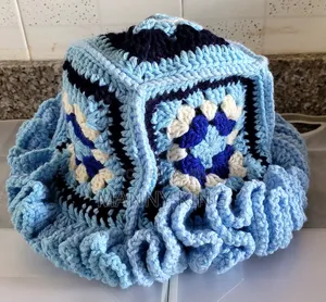 Luxury Crochet Ruffle Hat