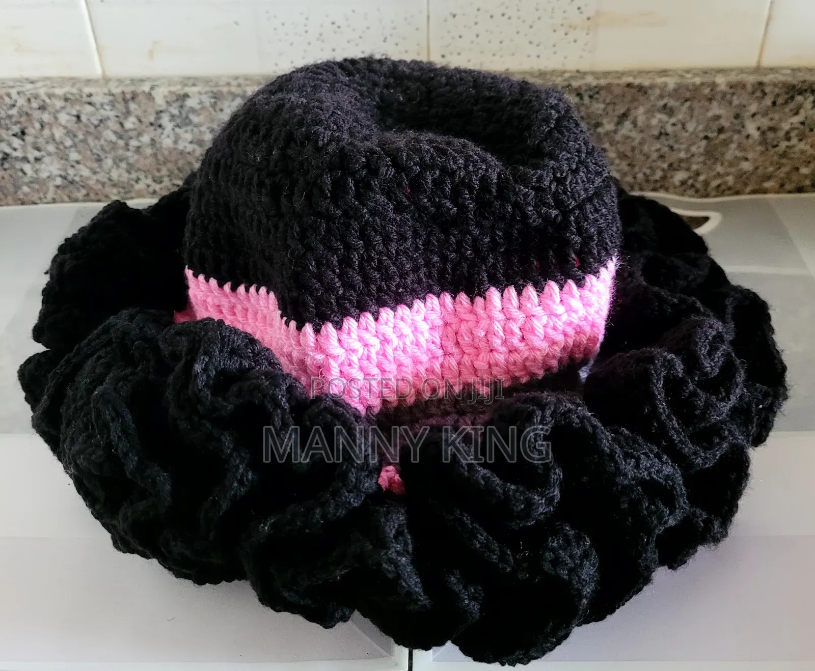 Luxury Crochet Ruffle Hat