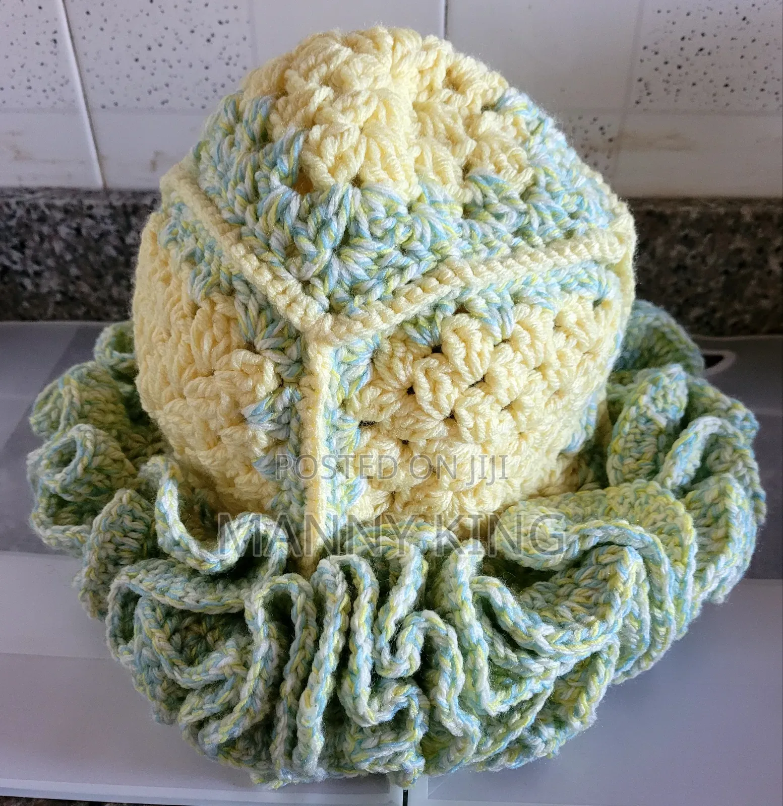 Luxury Crochet Ruffle Hat