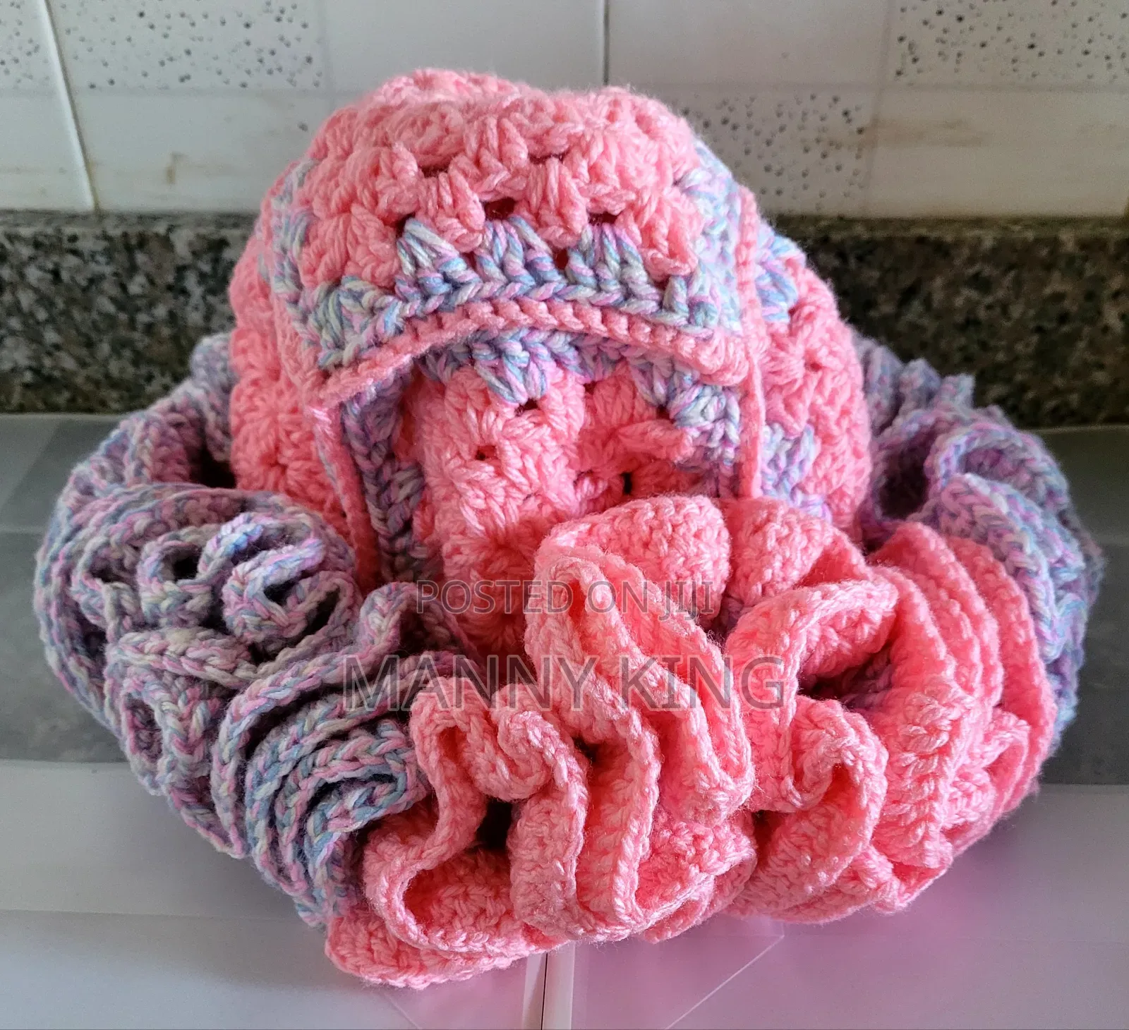 Luxury Crochet Ruffle Hat