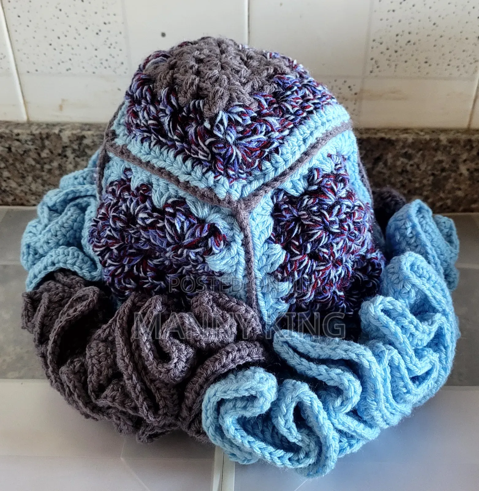 Luxury Crochet Ruffle Hat