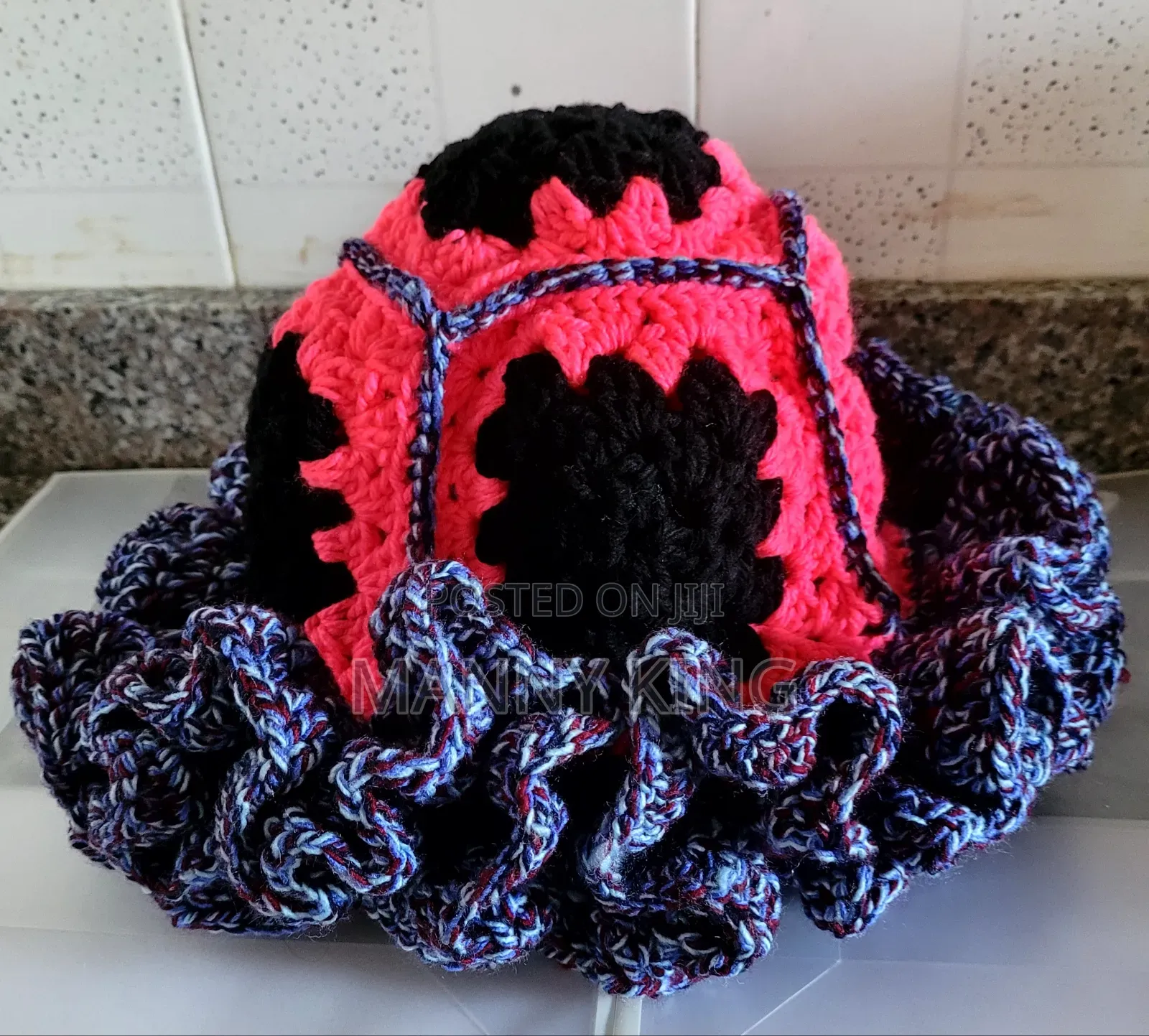 Luxury Crochet Ruffle Hat
