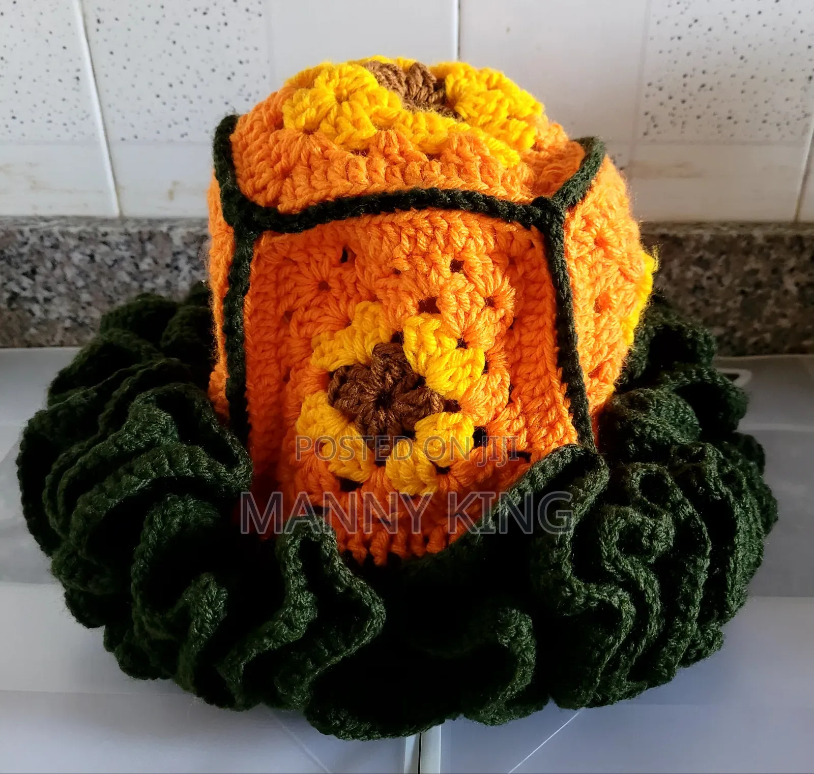 Luxury Crochet Ruffle Hat
