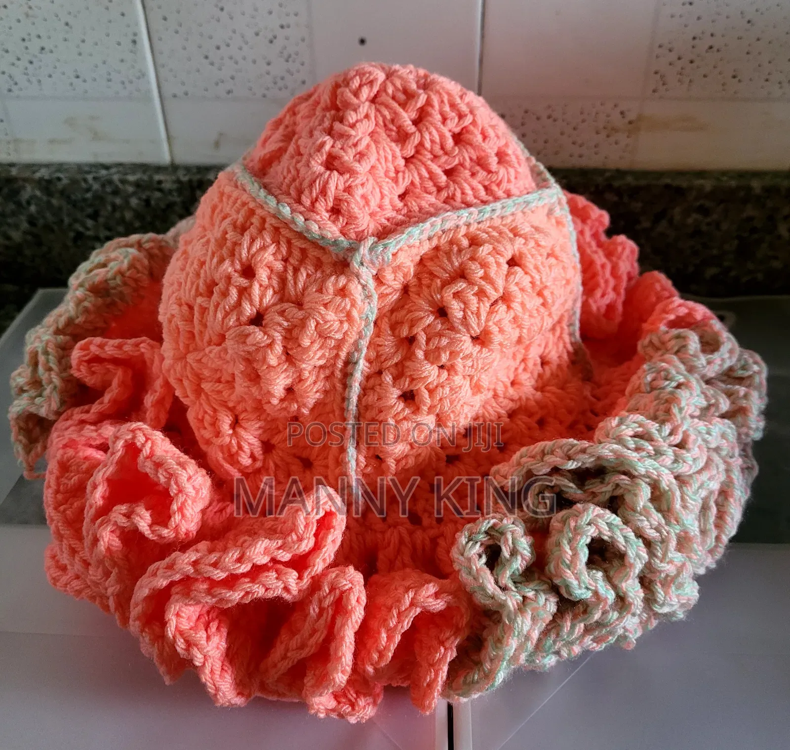 Luxury Crochet Ruffle Hat