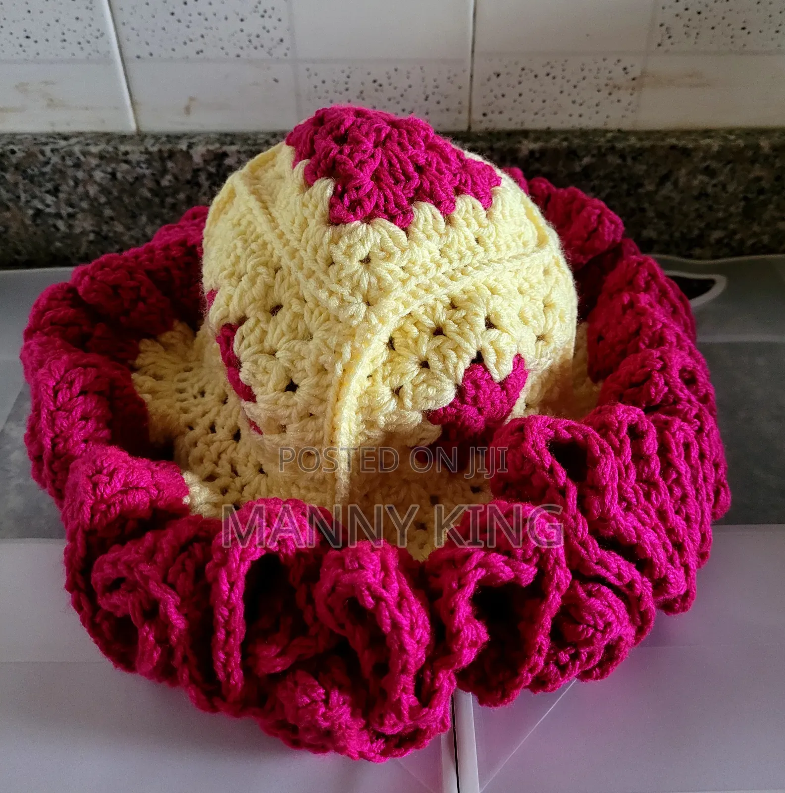 Luxury Crochet Ruffle Hat