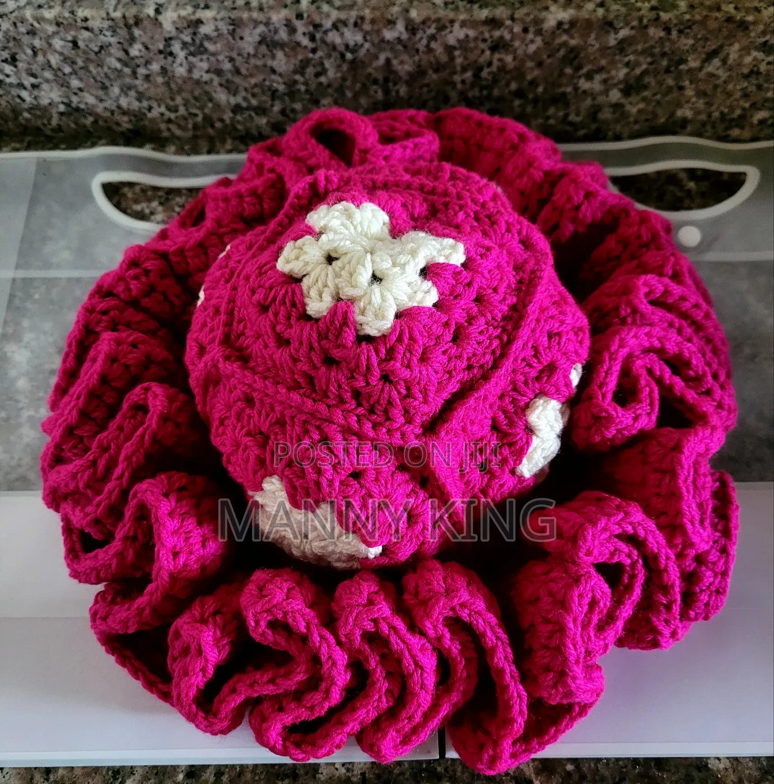 Luxury Crochet Ruffle Hat
