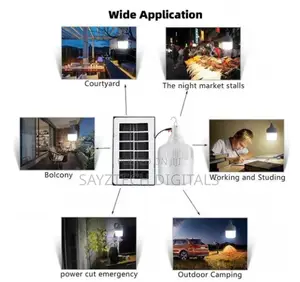 Solar Lamp & Hand Fan Combo