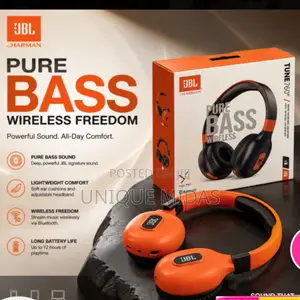 JBL TUNE Wireless Headset – Orange Black