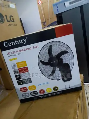 Century 45W Rechargeable Fan With LED Light