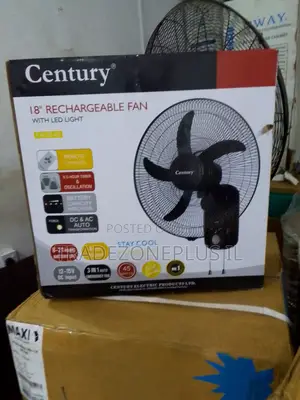 Century 45W Battery Powered Electric Fan