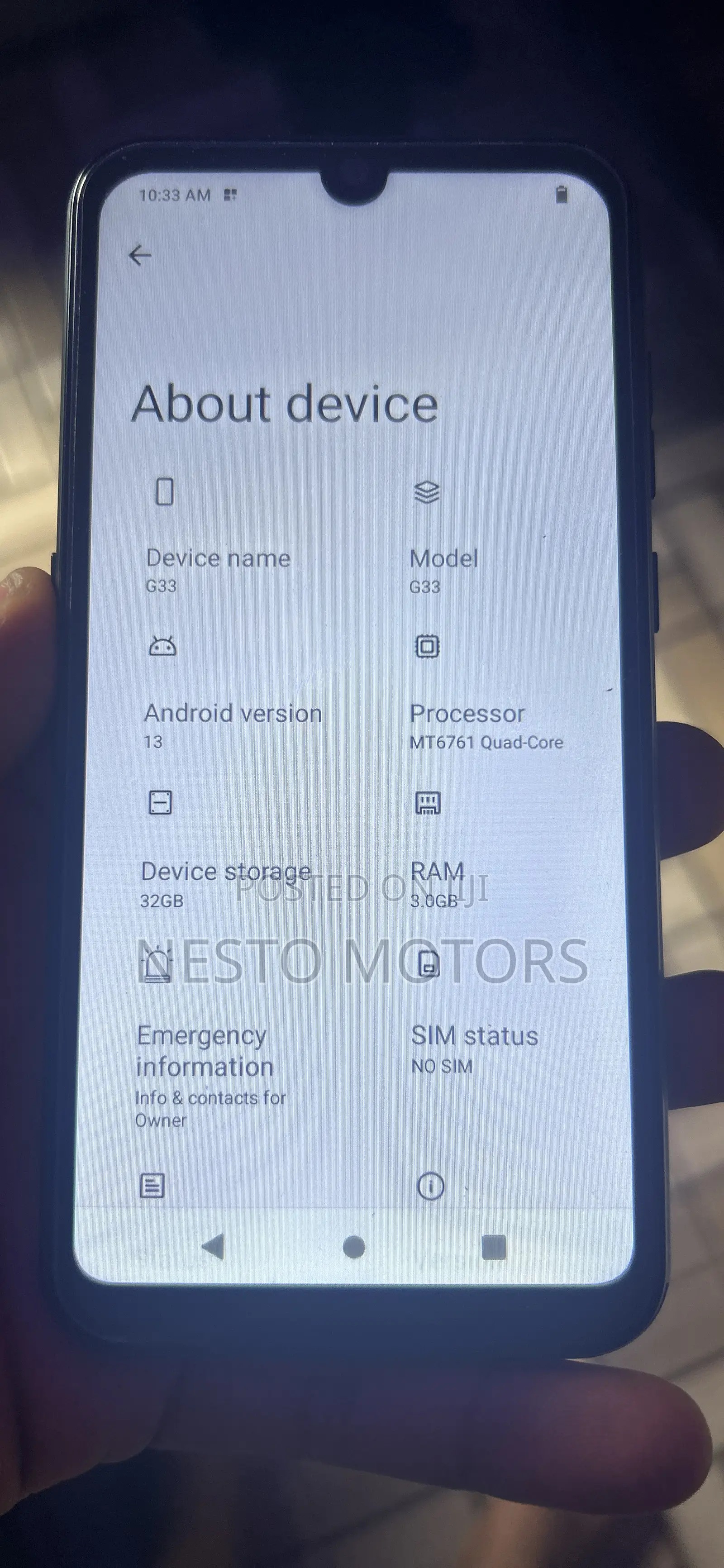 BLU G33 16 GB Black
