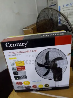 Century 45W Fan With Long Battery Backup