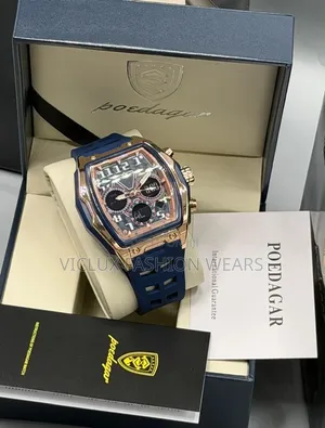 Poedegar High Quality Men's Rubber Wrist Watch