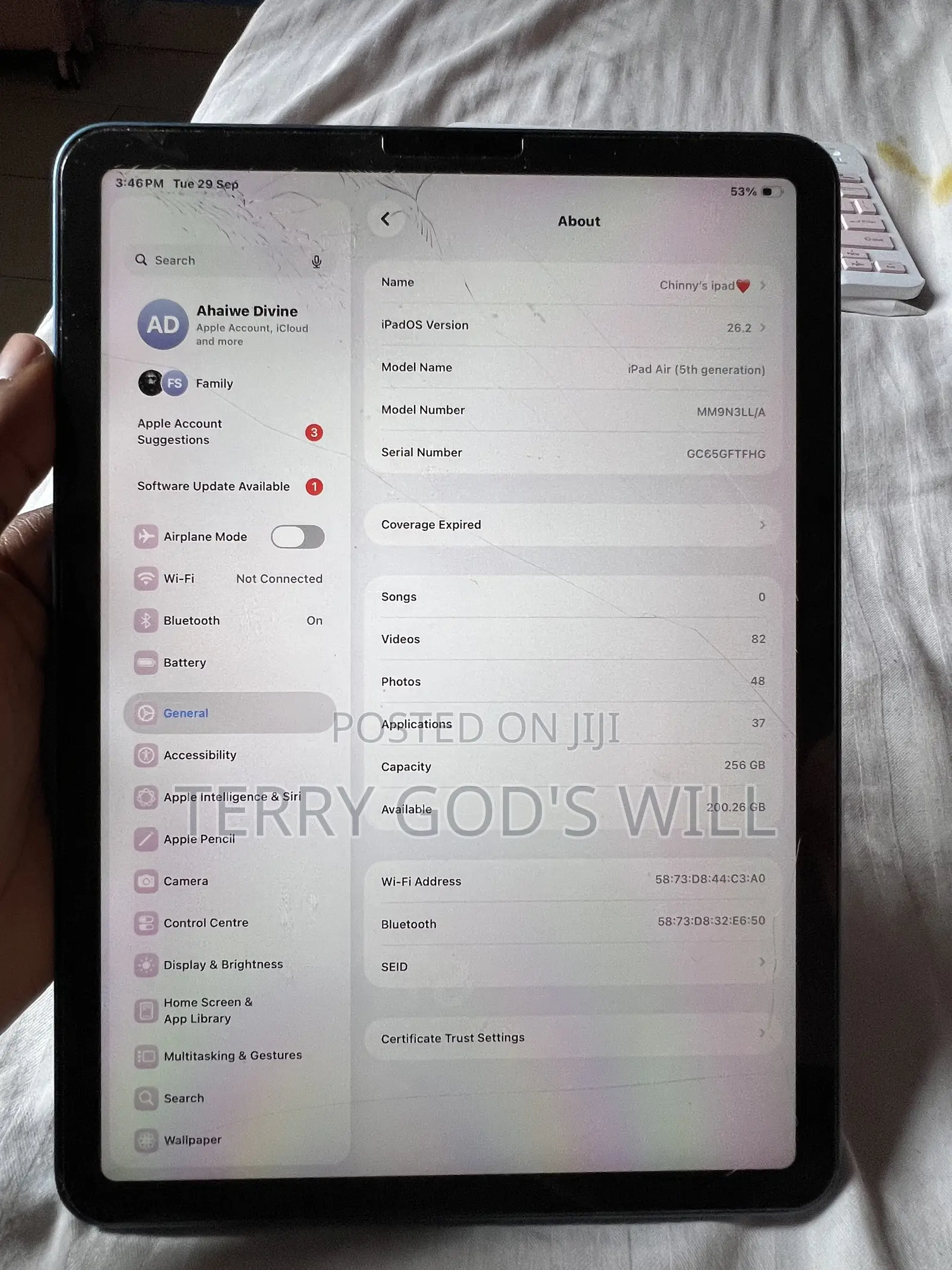 Apple iPad Air 256 GB Blue