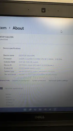 Laptop Dell Latitude 5550 8GB Intel Core i5 SSD 256GB