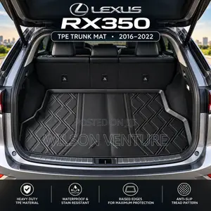 Lexus RX Cargo/Trunk TPE Mat, 2016–2022 Lexus RX350/RX450h/RX300