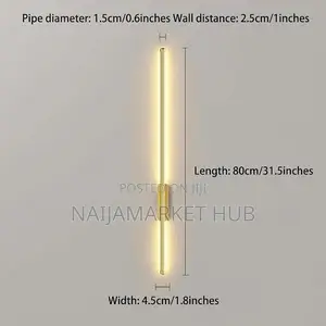 Tricolor Long Tube Wall Light