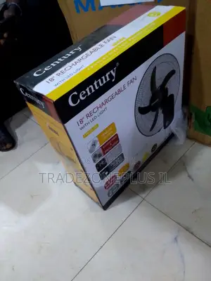 Century Rechargeable Fan With Battery Display
