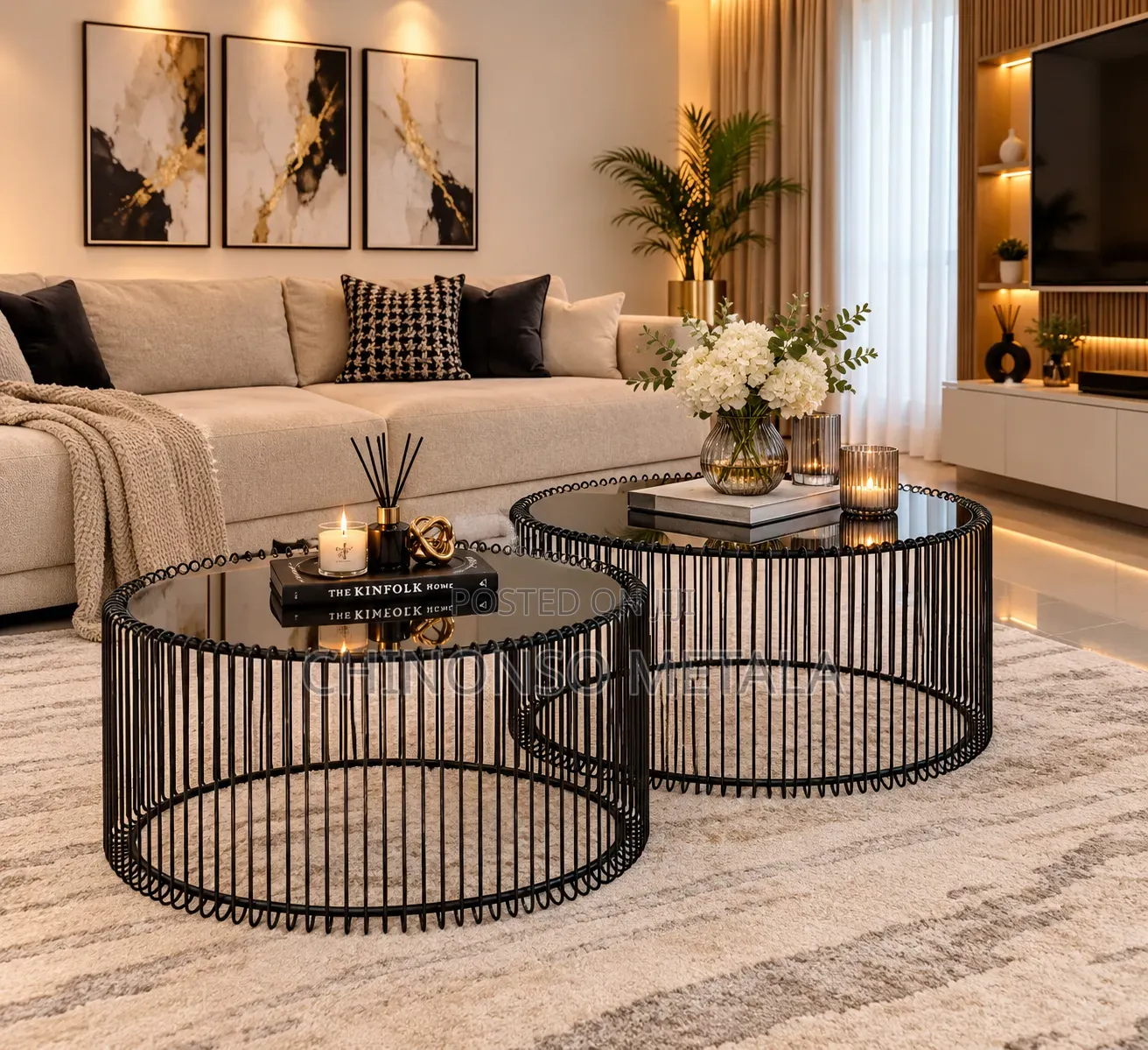 Accent Style Tempered Glass Center Table