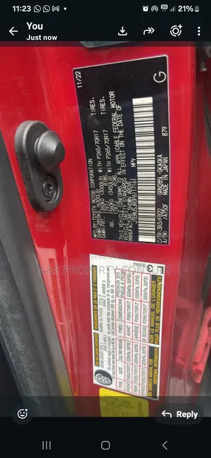 Toyota Corolla LE 2007 Red