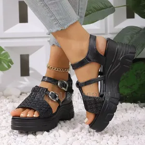 High Wedge Sandals