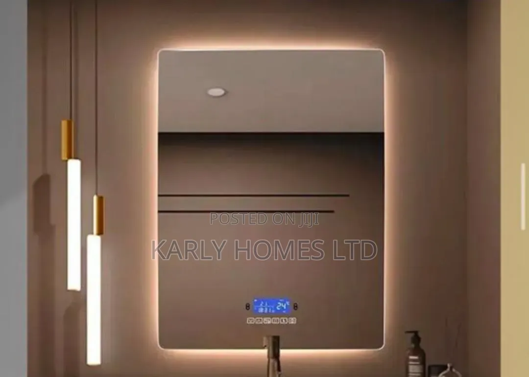 Cabinet Bluetooth LED Mirror With Shelves Single