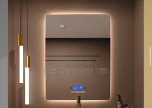 Cabinet Bluetooth LED Mirror With Shelves Single